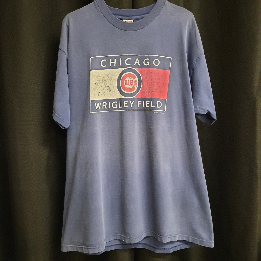 Chicago Cubs Vintage MLB T-shirt XXL 90s 1998 Blue Baseball Fanwear